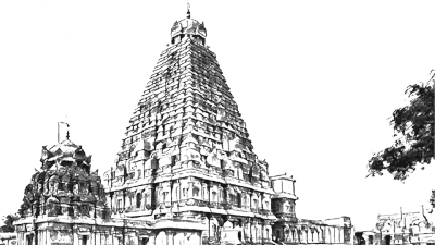 SKETCHING OF TANJORE BIG TEMPLE  The Art Club  Quora